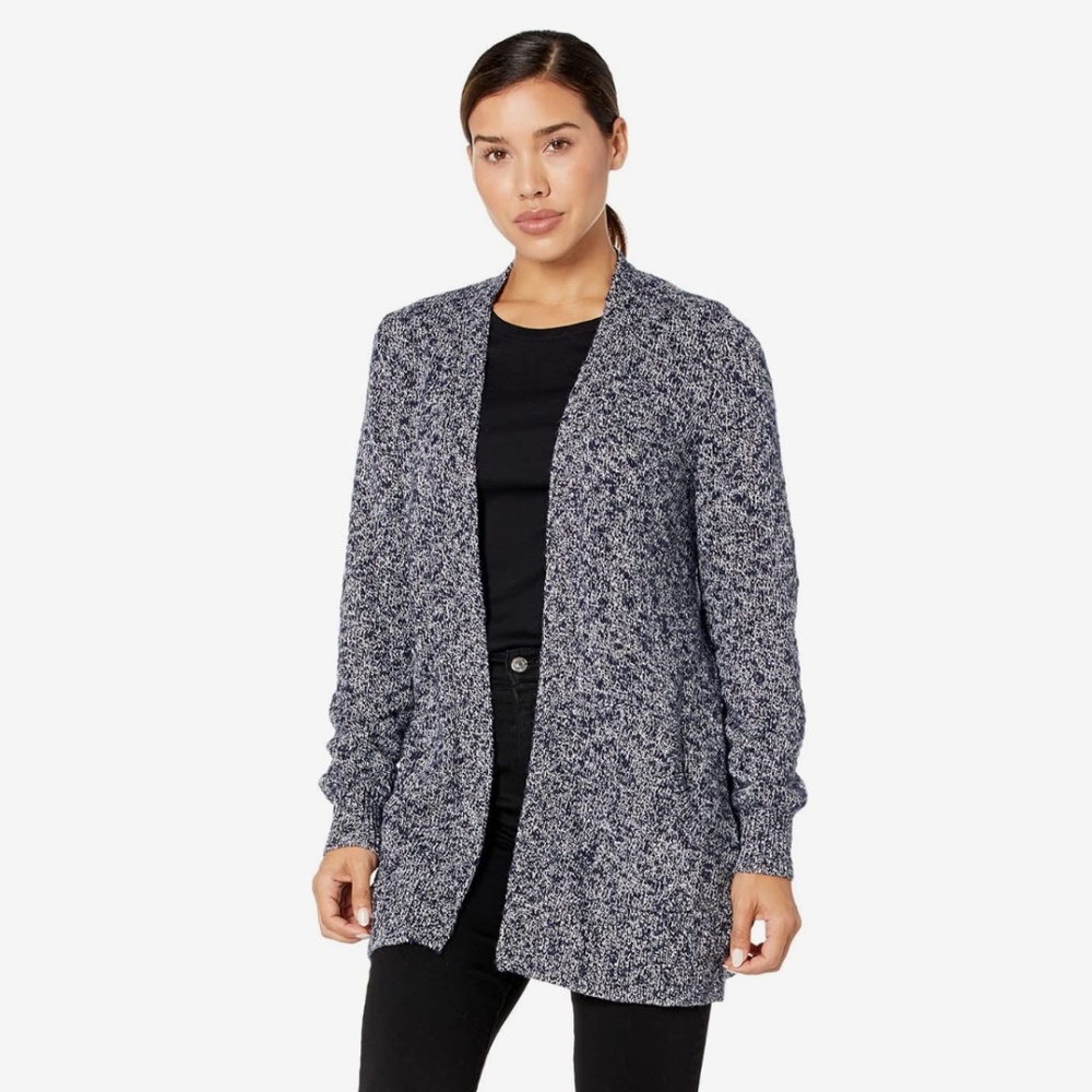 Cotton Ragg Sweater, Open Cardigan